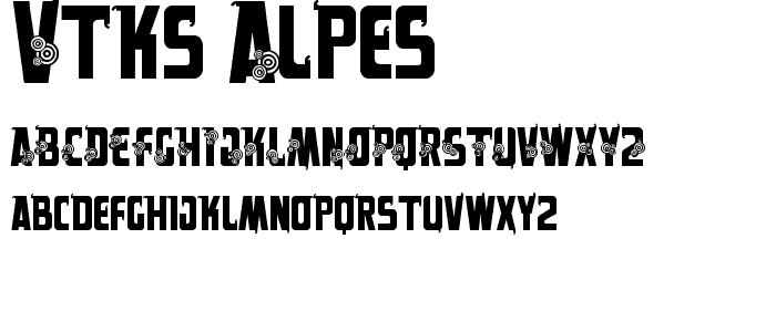 VTKS alpes font